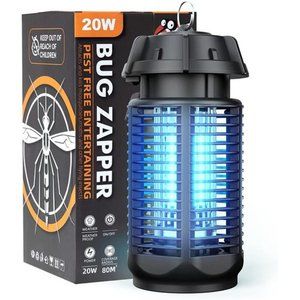 Bug Zapper 20W/4000v Electric Mosquito Zapper Portable Mosquito Killer Lamp